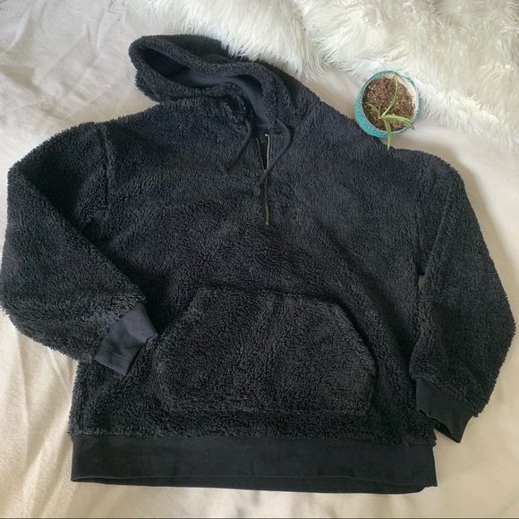 PACSUN 1/4 Zip Plush Sherpa Fleece Hoodie - Picture 11 of 11
